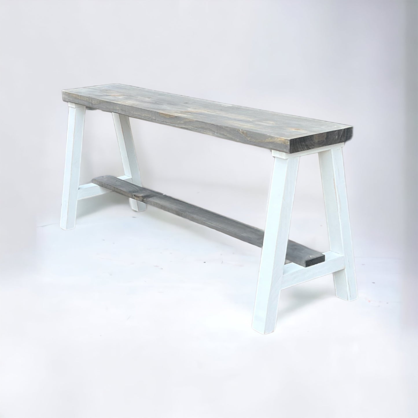 Simple Farmhouse Solid Wood Entry Bench