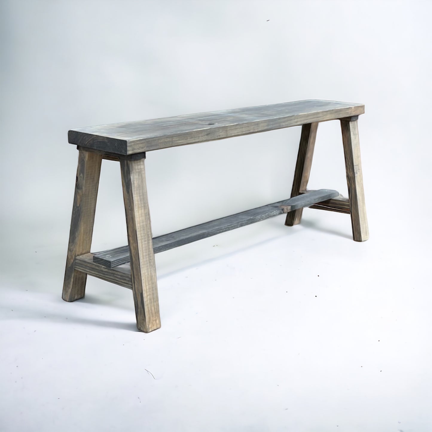 Simple Farmhouse Solid Wood Entry Bench