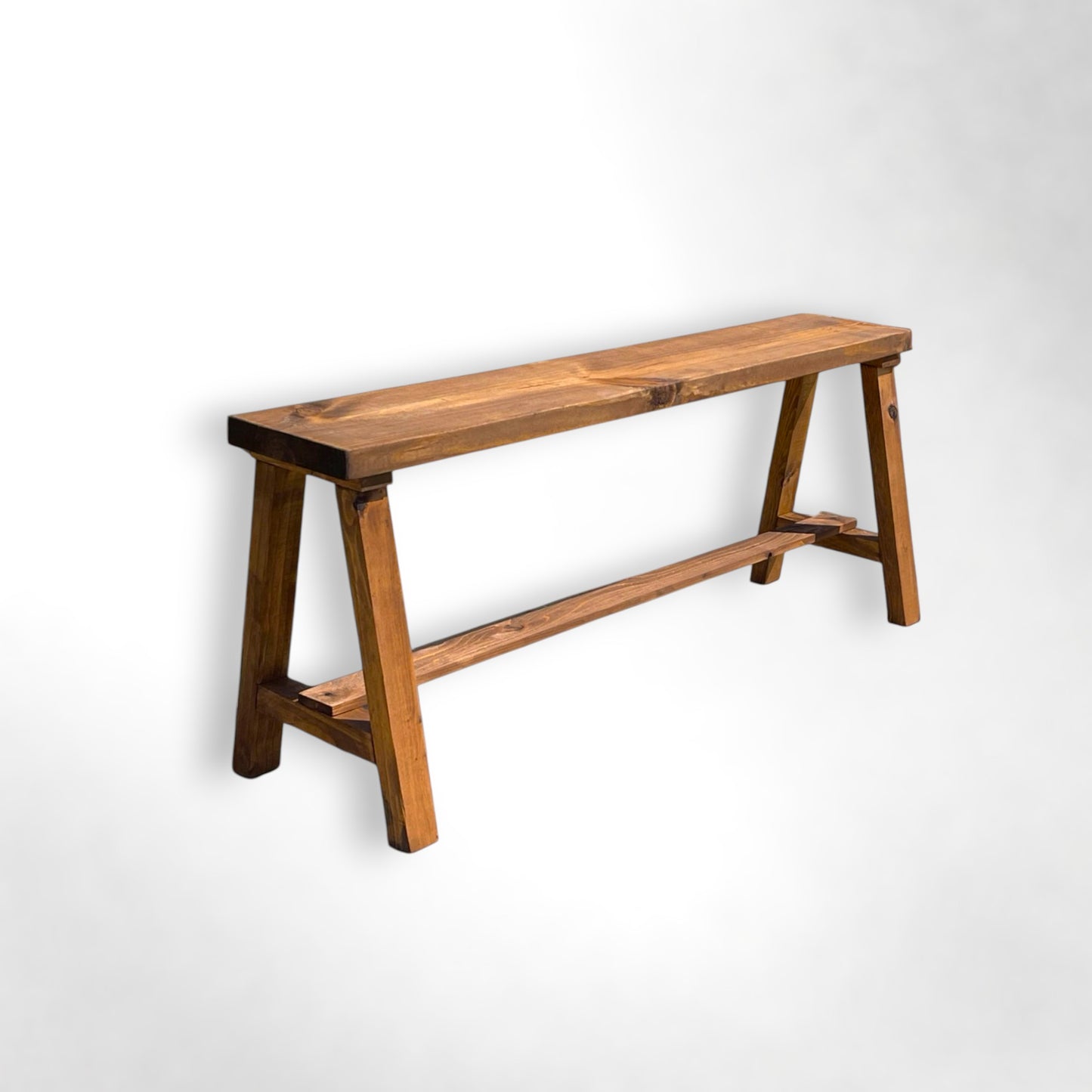 Simple Farmhouse Solid Wood Entry Bench
