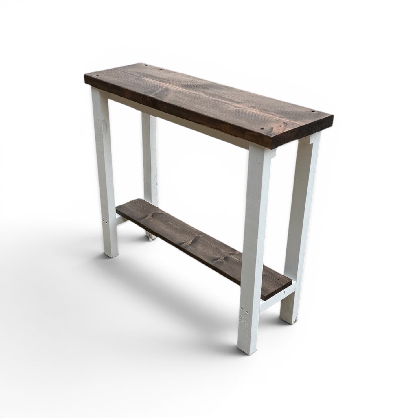 Luxe Homestead Console Table | Farmhouse Entryway Table with Shelf