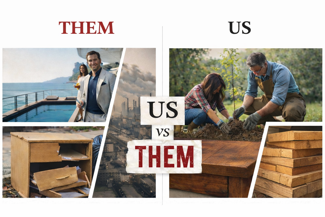 Us vs. Them: Not all furniture is made the same.