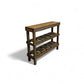 Rustic 3-tier Wooden Console Table – Handcrafted Entryway, Sofa, Or Hallway Table