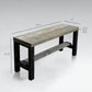 Rustic Bella Real Solid Wood Entryway Accent Bench