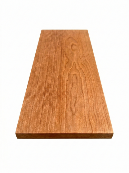 Solid Cherry Wood Open-Frame Side Table: Handcrafted Mid-Century Modern End Table – Premium Hardwood Narrow Pedestal Table