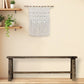 Simple Pine Bench Dark Brown