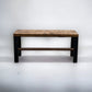 Rustic Bella Real Solid Wood Entryway Accent Bench