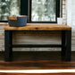 Rustic Bella Real Solid Wood Entryway Accent Bench