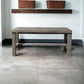 Rustic Bella Real Solid Wood Entryway Accent Bench