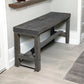 Rustic Bella Real Solid Wood Entryway Accent Bench
