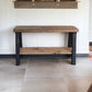 Solid Pine Wood Contemporary Shelf Storage Entryway Bench