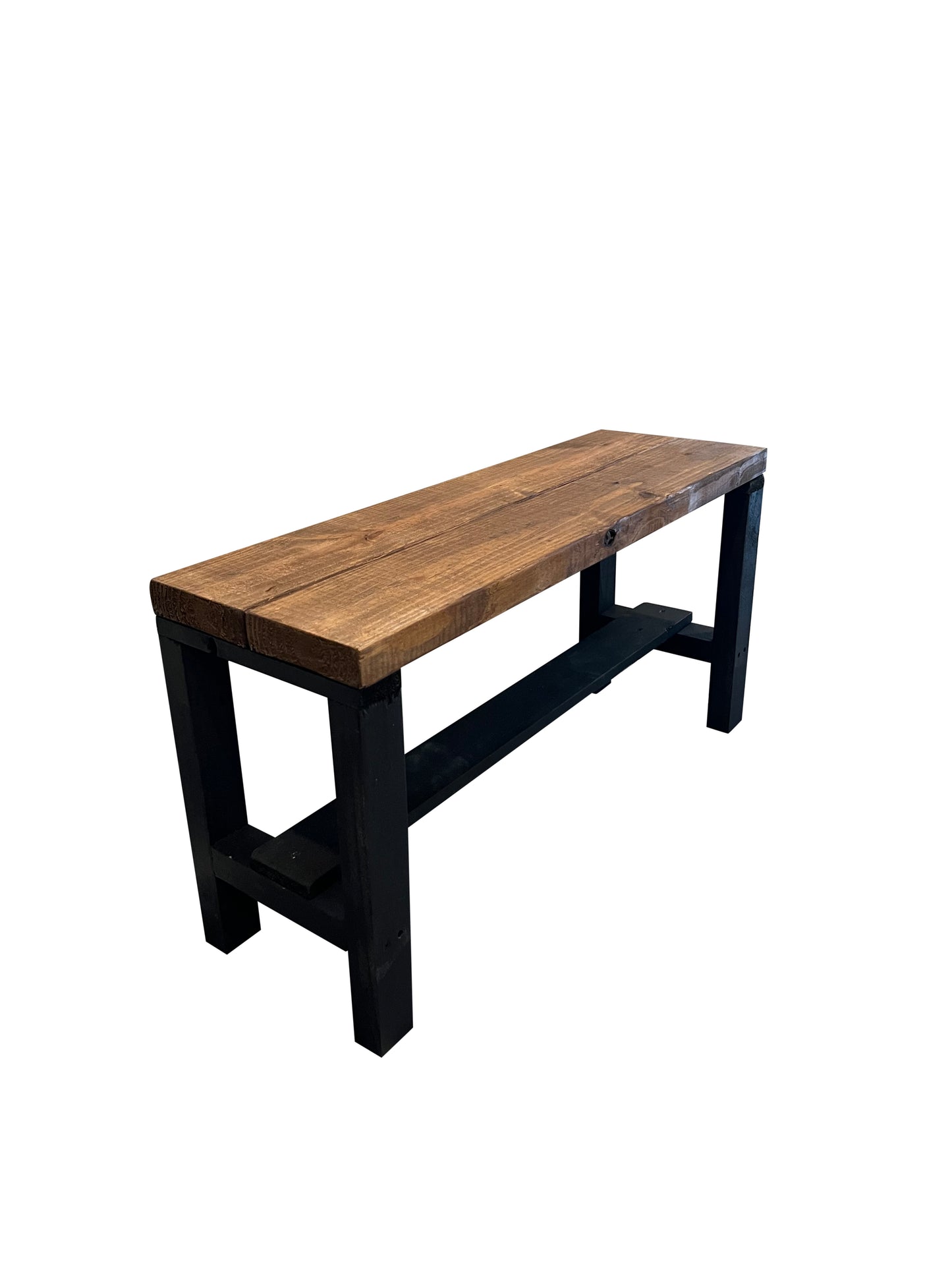 Rustic Bella Real Solid Wood Entryway Accent Bench