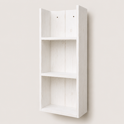 Timberline Vertical Wall Shelf - Rustic Cedar Storage and Display Shelf
