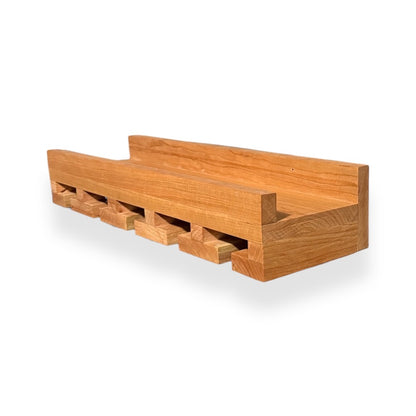 Intrinsic Haven Premium Series Solid Hard Wood Wall-Mounted Wine Rack & Stemware Holder