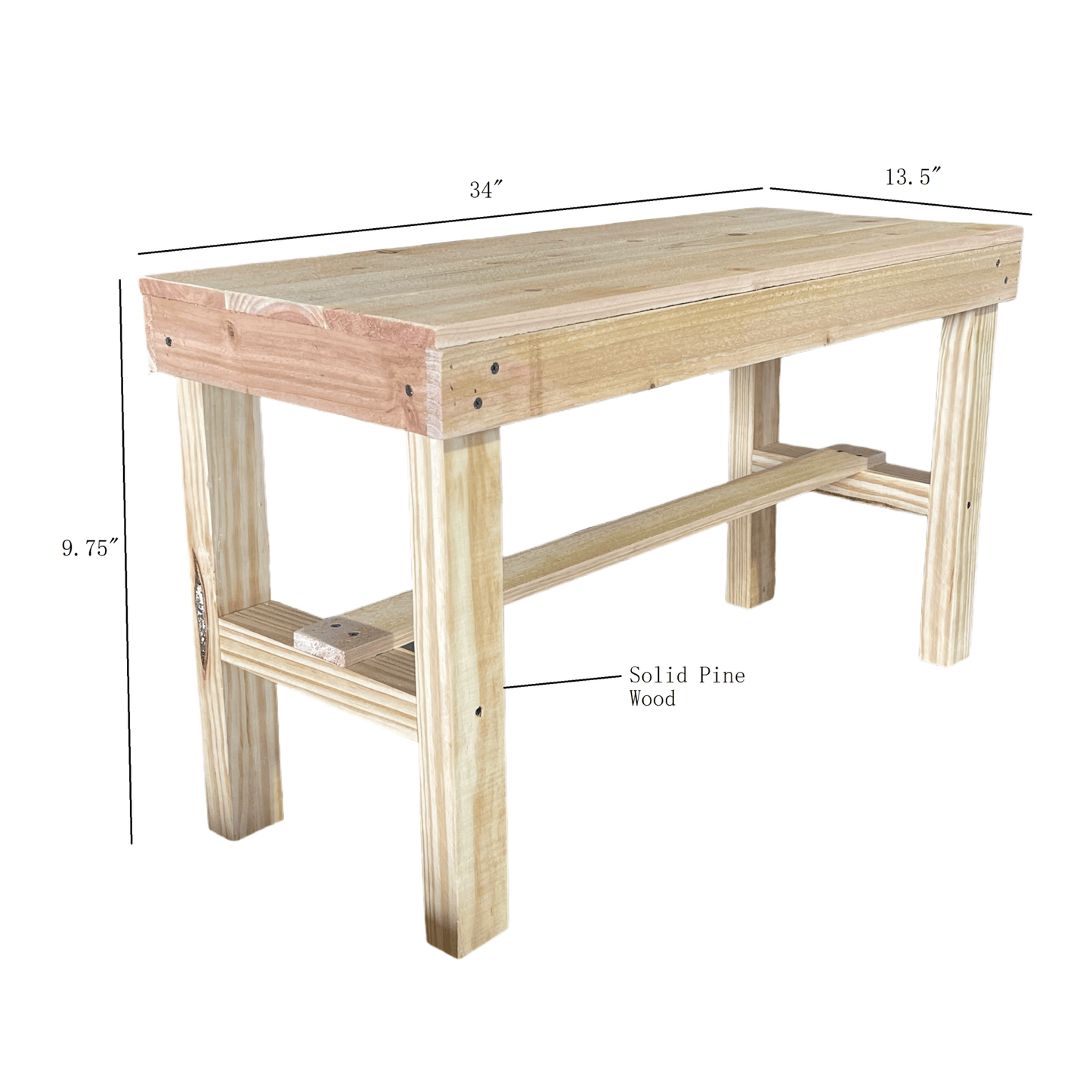 DIY Unfinished Wooden Entry Bench - Intrinsic Haven Benches