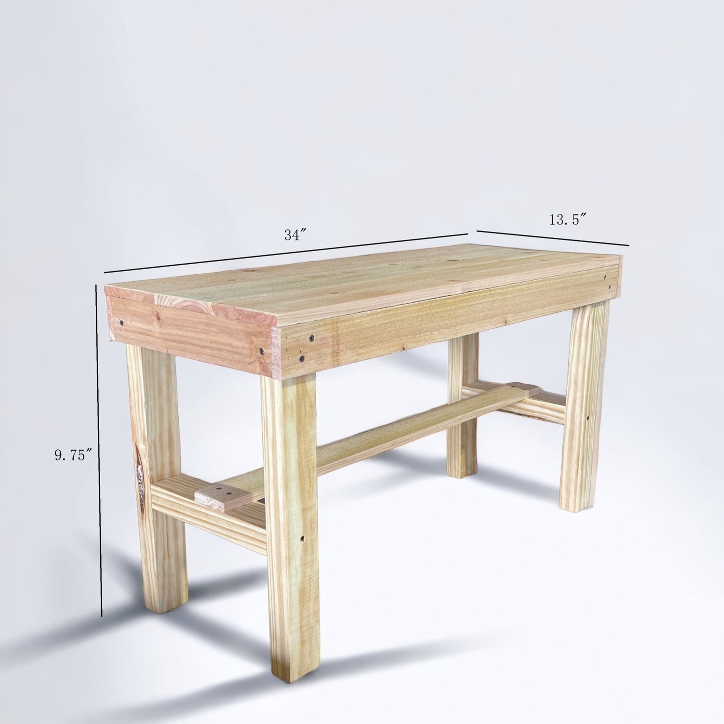 DIY Unfinished Wooden Entry Bench - Intrinsic Haven Benches