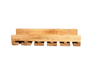 Intrinsic Haven Premium Series Solid Hard Wood Wall-Mounted Wine Rack & Stemware Holder