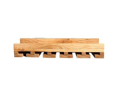 Intrinsic Haven Premium Series Solid Hard Wood Wall-Mounted Wine Rack & Stemware Holder