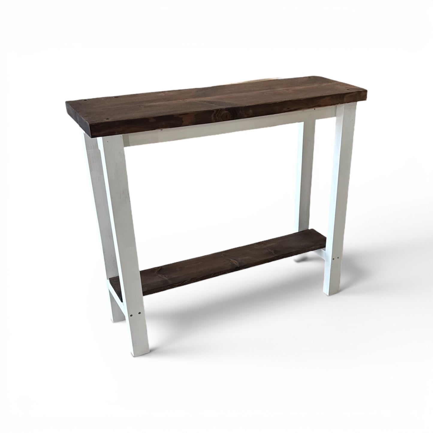 Luxe Homestead Console Table | Farmhouse Entryway Table with Shelf