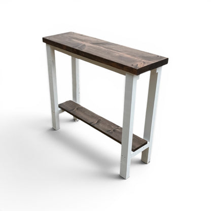Luxe Homestead Console Table | Farmhouse Entryway Table with Shelf