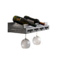 Rustic Luxe Wall Mounted Wine Rack with Glass Holder Combo