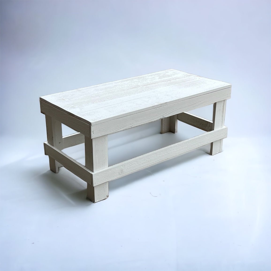 Rustic Farmhouse Coffee Table - Intrinsic Haven Coffee Table White