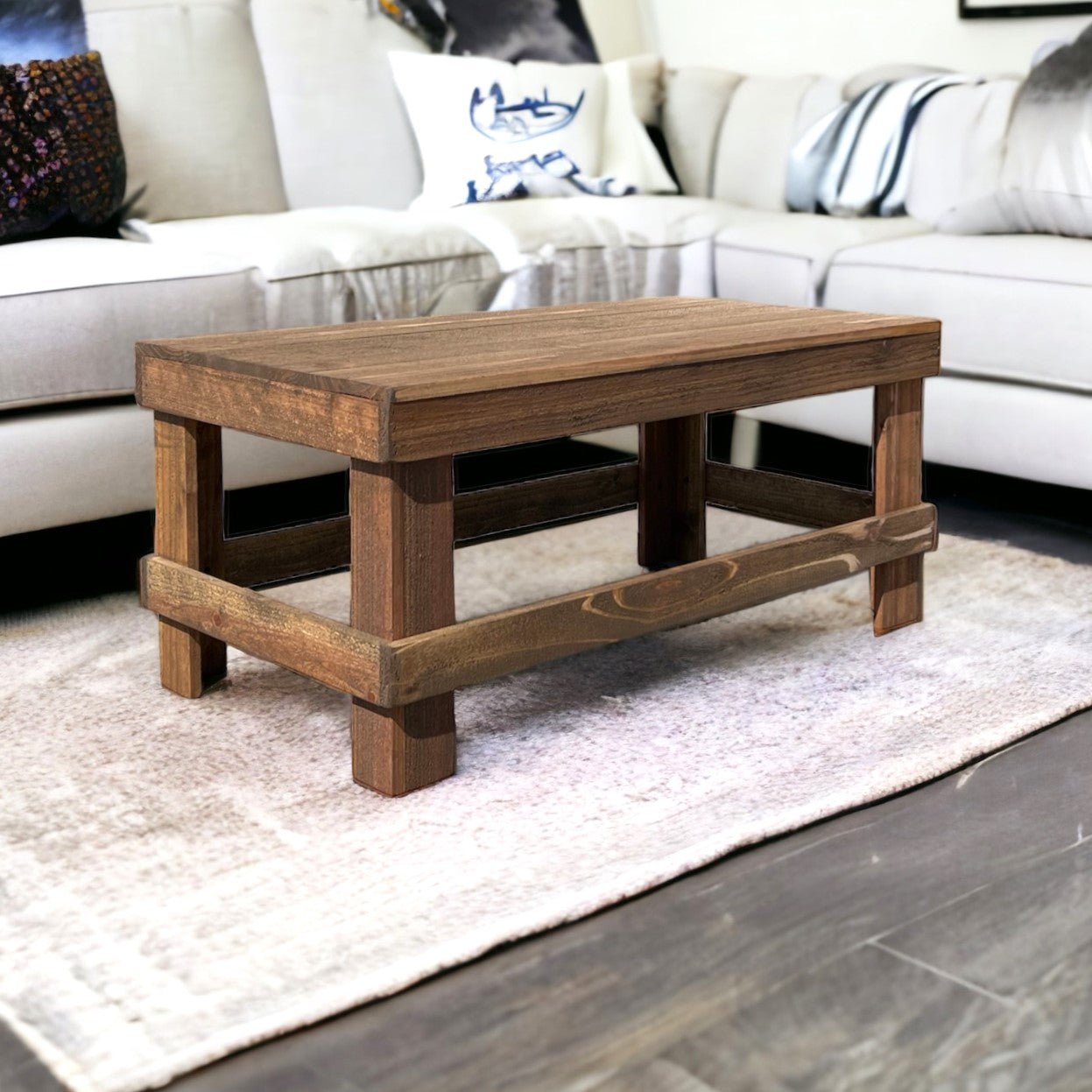 Rustic Farmhouse Coffee Table - Intrinsic Haven Coffee Table Natural