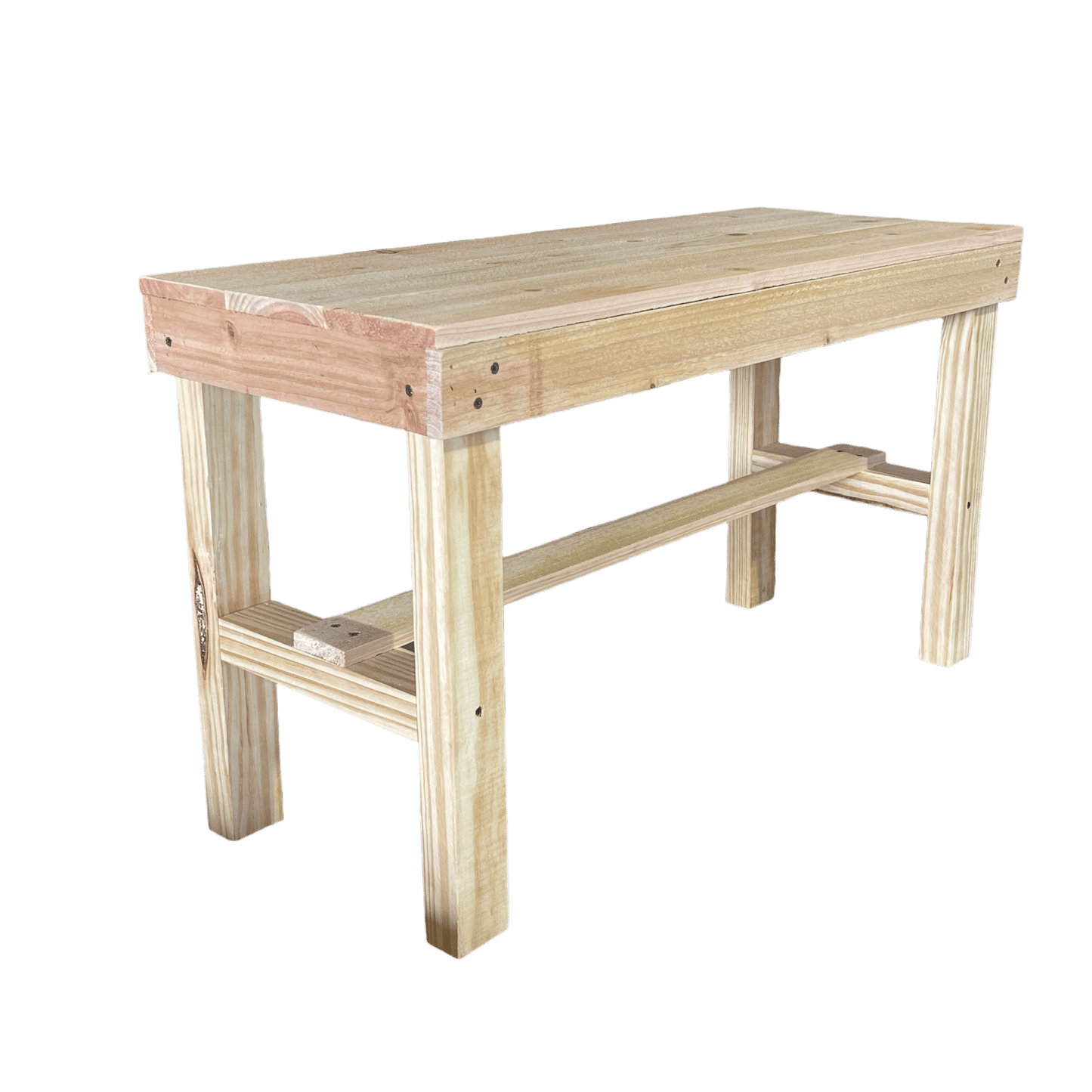 Rustic Wood Small Entryway Bench - Intrinsic Haven Benches Dark Walnut/White