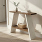 Summit Console Table | Farmhouse Entryway Table with Storage Shelf