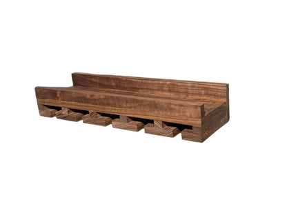 Intrinsic Haven Premium Series Solid Hard Wood Wall-Mounted Wine Rack & Stemware Holder