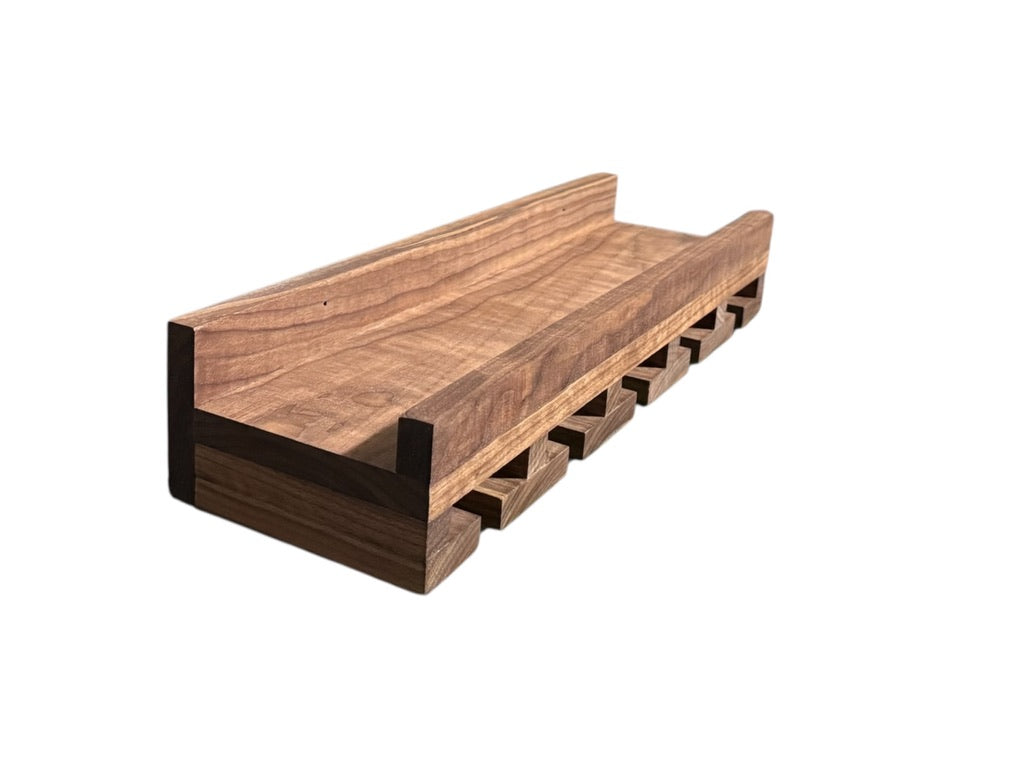 Intrinsic Haven Premium Series Solid Hard Wood Wall-Mounted Wine Rack & Stemware Holder