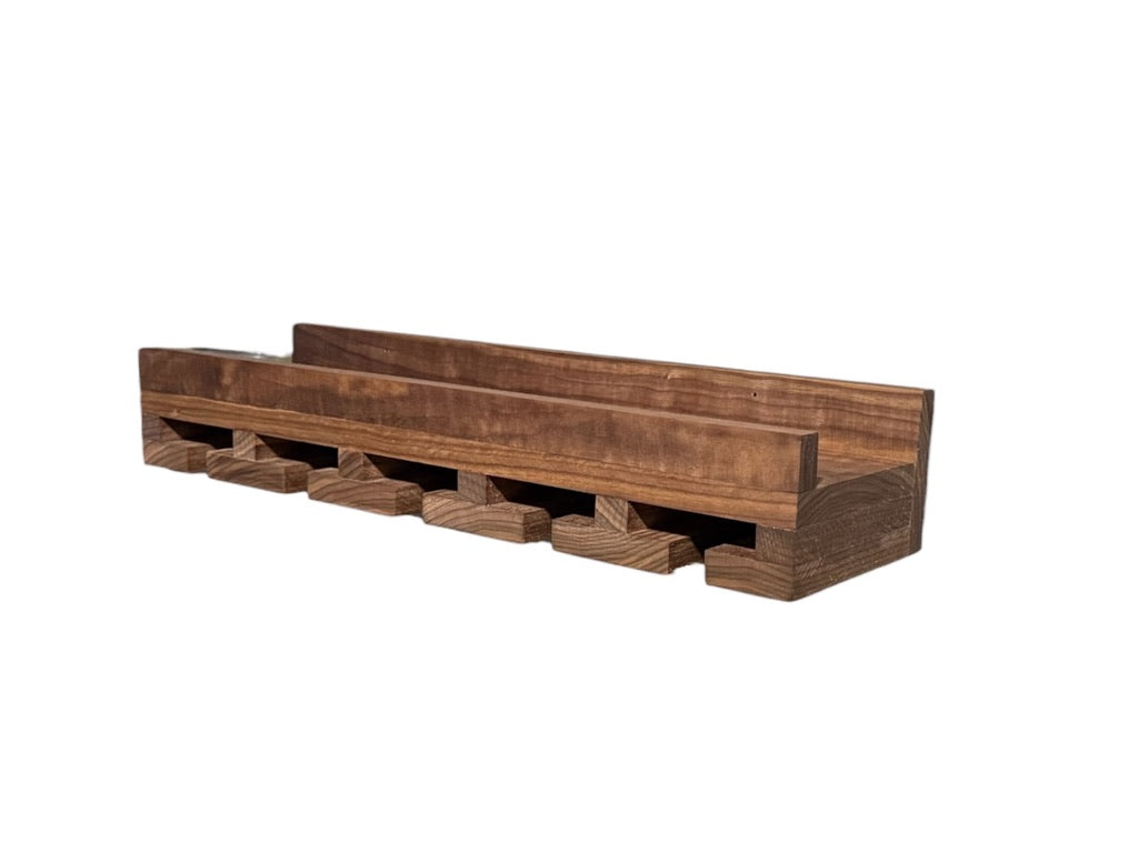 Intrinsic Haven Premium Series Solid Hard Wood Wall-Mounted Wine Rack & Stemware Holder