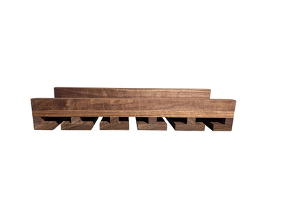 Intrinsic Haven Premium Series Solid Hard Wood Wall-Mounted Wine Rack & Stemware Holder