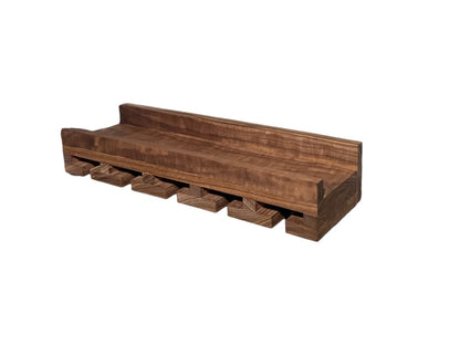 Intrinsic Haven Premium Series Solid Hard Wood Wall-Mounted Wine Rack & Stemware Holder